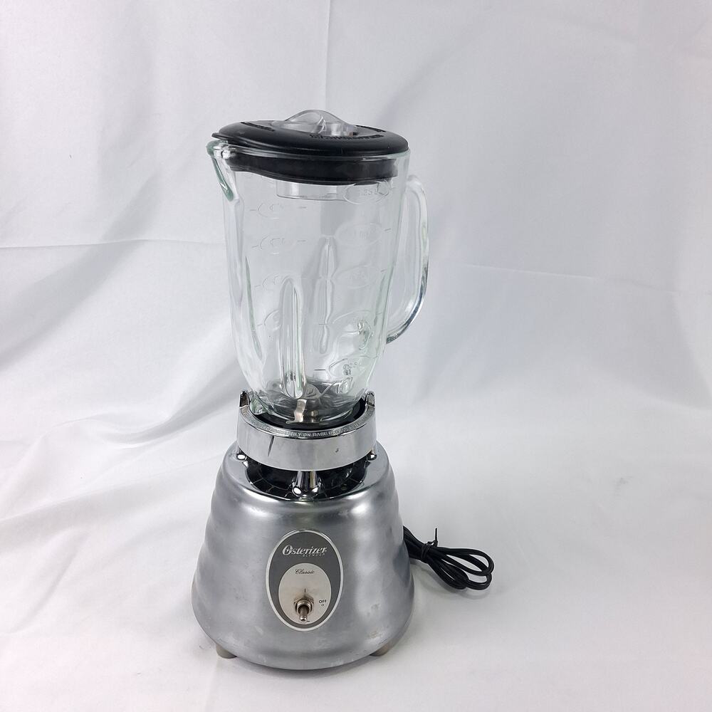 Vintage Osterizer Classic Beehive Blender Chrome Base Glass Jar Toggle Switch